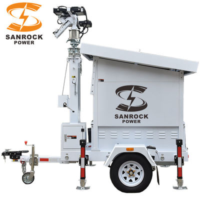 kopen 1305W mobiele zonne-licht toren trailer gemonteerde verlichting toren US / AU / EU standaard online manufacture