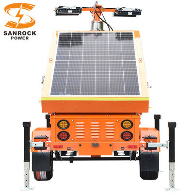 kopen Elektrische Lifting Mobile Solar Light Tower Mining Light Tower 5 secties 7M hoogte online manufacture