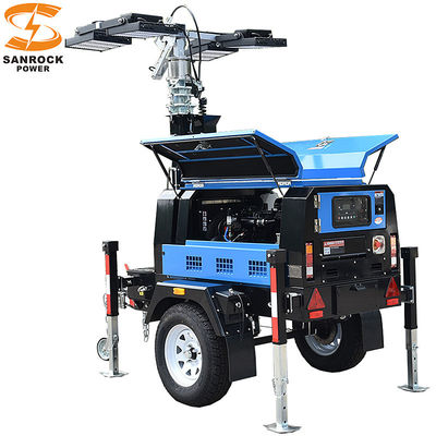 kopen Grote met lichtstroom diesel bediende mobiele overstromingslichten voor industrieel gebruik 6kw/7.5kw online manufacture