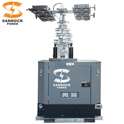 kopen 6kw/9kw Diesel Generator Light Tower Outdoor Emergency Trailer Lighting Tower 230VAC online manufacture