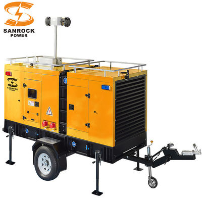 kopen 1500 r/min mobiele rioolwaterpomp elektrische 80 kW draagbare aanhangwagen gemonteerde diesel waterpomp online manufacture