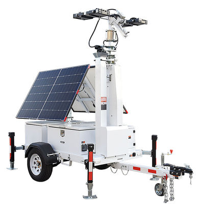 kopen Zonne-aangedreven verlichtingstorens 5,3 dagen brandduur Hydraulische lichtmast Draagbare lichtmast Verhuur online manufacture