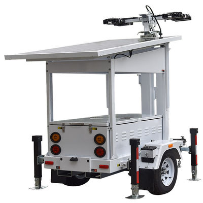 kopen Draagbare Solar Lichtmast Kanteling 90° Elektrische Bewakingslichtmast Buitenlichtmast online manufacture