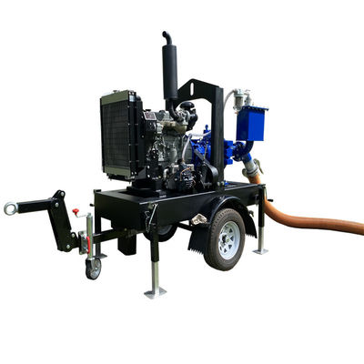 kopen Afvoer-Mobiele waterpomp Maximale zelfzuigkracht 8m Centrifugal Pumping System Dieselmotorpomp online manufacture
