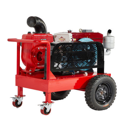 kopen Goedkope Mobiele Waterpomp Debiet 25 m³/u Zelfaanzuigende Pomp Lichtgewicht Diesel Aangedreven Waterpompen online manufacture