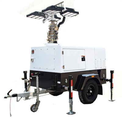 kopen Mobiele lichttoren Generator Diesel lichttoren Lamp 4 × 500W LED Industrial Light Tower online manufacture