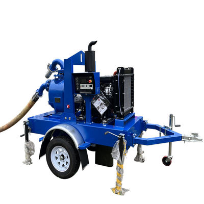 kopen Manufacturer Trailer Mounted Water Pump Open Rack Self Priming Pump Trash Water Pump Set online manufacture