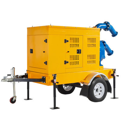 kopen Two-Wheels Water Pump High Head 15-20m Self Priming Vortex Pump Diesel Engine Pump Set online manufacture