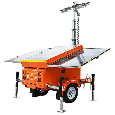 kopen Mobile Solar Light Tower LED lamps 240W 400W 600W Telescopic Light Tower Solar Light Towers for Sale online manufacture