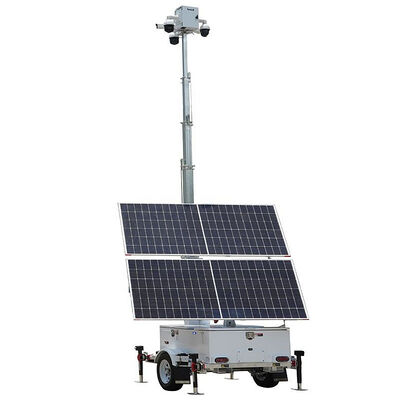 kopen Solar Surveillance Tower Remote Monitoring And Security Bouwterreinen Trailer gemonteerde verlichting toren online manufacture
