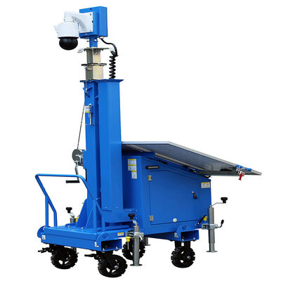 kopen Mobile Surveillance Tower CCTV Parking Lots Security Telescopic Light Tower 7mast Lifting Solar Light Tower online manufacture