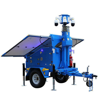 kopen Outdoor Light Tower CCTV Camera Surveillance Tower Foldable Design Trailer Solar Lighting Towers online manufacture