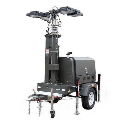 kopen Diesel Powered Light Tower Relief Emergency Light Tower 45L Large Fuel Tank Portable Diesel Light Tower online manufacture