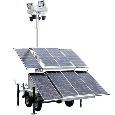 kopen Goedkope Solar Light Tower Parkeerplaatsen Beveiliging Solar Surveillance Tower LED Mobile Light Tower online manufacture