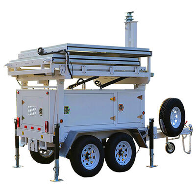 kopen Nacht Luchthaven Verlichting Site Solar Light Tower Hernieuwbare energie Opvouwbaar ontwerp Mobiele lichttoren online manufacture