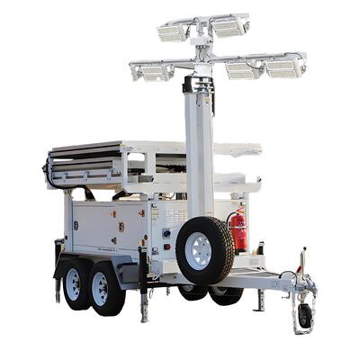 kopen Hot Sale Solar Powered Light Tower Beide woningveiligheid gewaarborgd CCTV Camera Draagbare LED Light Tower online manufacture