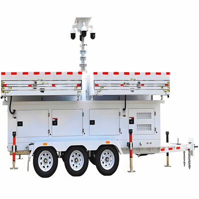 kopen Draaibare bewakingscamera zonne-energie lichtmast duurzame batterij industriële lichtmast zonne-energie lichtmast prijs online manufacture