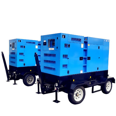 kopen Op een aanhangwagen gemonteerde dieselgenerator Gebruikersvriendelijk digitaal bedieningspaneel Dieselmotorgenerator set online manufacture