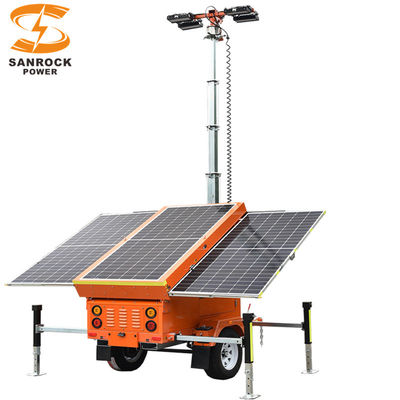 1305W zonne-energie draagbare lichttorens LED mobiele lichttoren voor bouwplaatsen