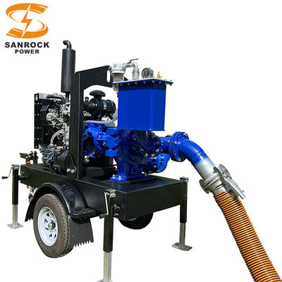 325m3/h Dieselmotor Waterpomp Set Niet-verstoptende zelfprimmende centrifugale pomp