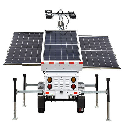 Aanhangwagen Standaard VS / AU / EU Industriële Lichtmast 360 Rotatie LED Toren Verlichting Paneel Hefinrichting 30°-38° Elektrisch Hefsysteem