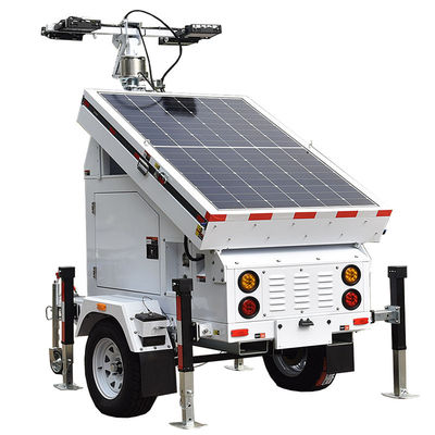 19,2 uur draaiende mobiele zonnelichttoren LED-lichttoren met zonnepaneel 3 × 460W en duurzame batterij