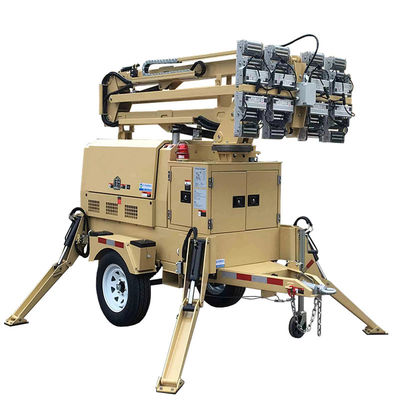 Telescopische lichtmastlamp 360 graden rotatie mobiele lichtmast fabrikanten