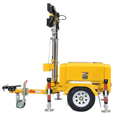 Bouwverlichtingstoren Nominaal Vermogen 5KW/5KVA Mobiele Verlichtingstoren Draagbare Diesel Lichtmast