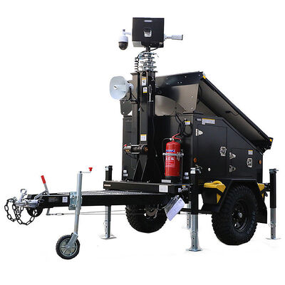 Site Solar Light Towers Roterende CCTV-bewakingssysteem Trailer Light Tower Solar Powered Lighting Towers