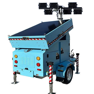 Portable Solar Light Tower Construction Site Trailer Light Tower High Performance Solar Powered Lighting Towers