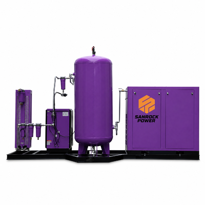 Industriële Luchtcompressor Gastank Volume 1m³  2m³ 3m³ 4m³  4 in 1 Geïntegreerde Schroefluchtcompressor voor Lasersnijden