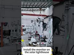 Zonnebewakingstoren Op Afstand Bewaken en Beveiliging Bouwplaatsen Mobiele Zonne-Lichtmast